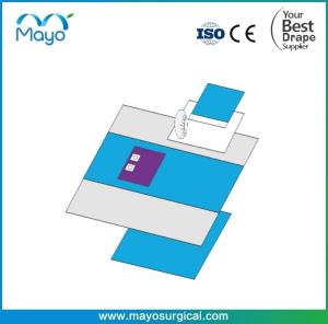 China Femoral Angiography Drape Pack With Angio Drape 4 Hole wholesale