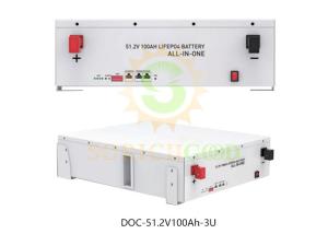 China 5.12kWh 51.2V 100Ah-3U Battery Rack For Solar Energy Storage wholesale