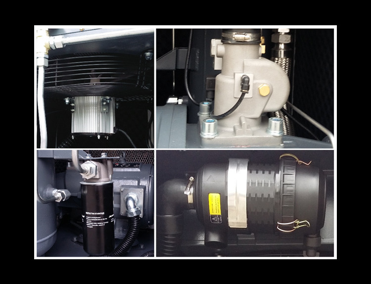 Low Noise Cabinet Mini 2.2KW 8bar Scroll Type Air Compressor