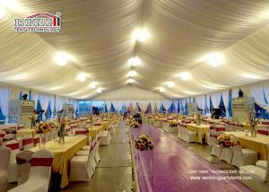 China Ourdoor Luxury Wedding Tentst Solid Aluminum Structures / 500 Peopple garden wedding tent wholesale
