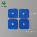 QS-TECH physical therapy electrode pad 5x5cm snap button electrode