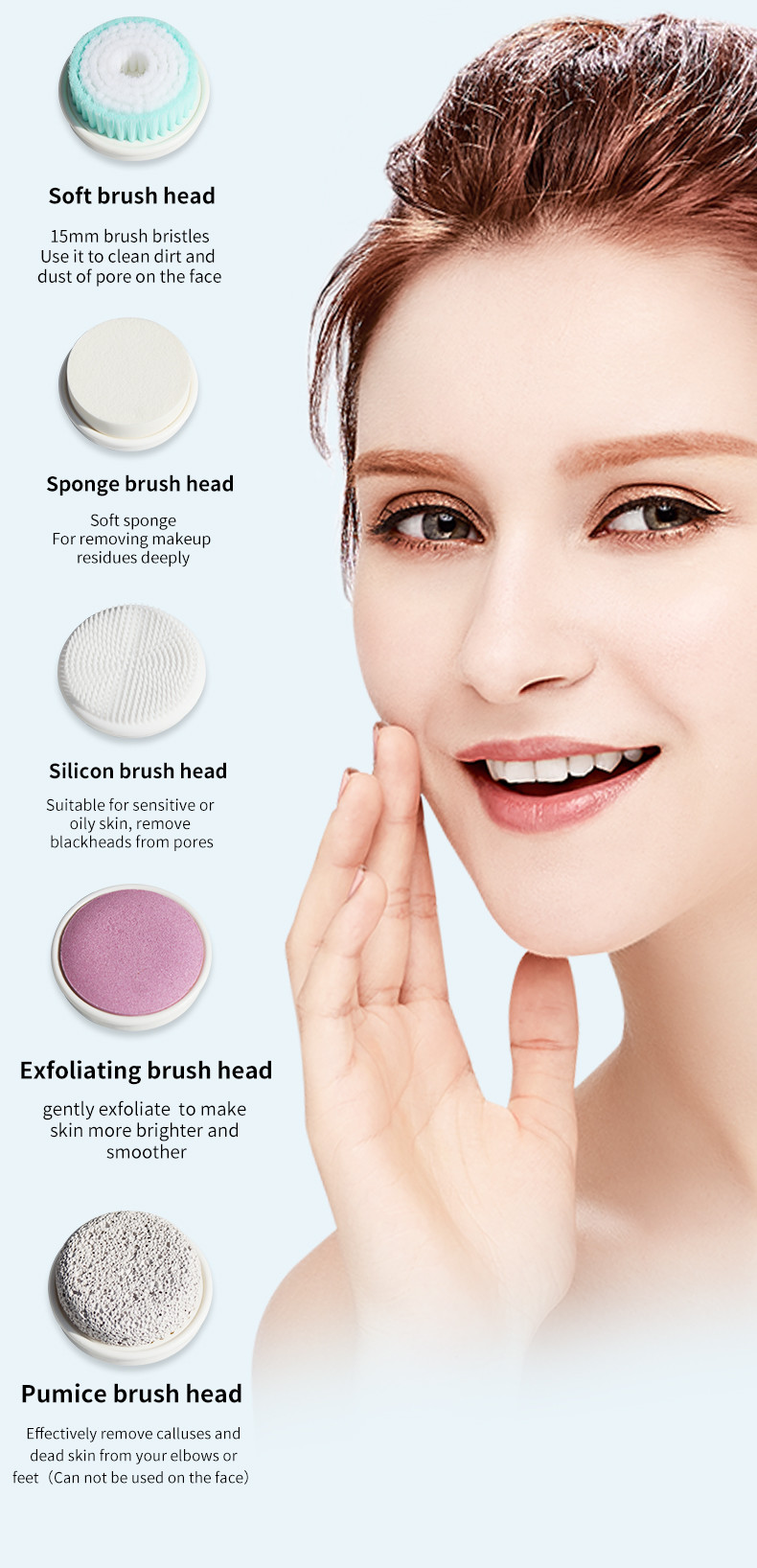 Whitening Exfoliating 3W 5 In 1 Portable Facial Machine