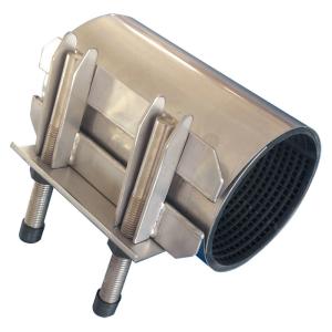 China GGG DN300 Vacuum SS Stainless Steel Repair Clamp Epoxy Coated wholesale