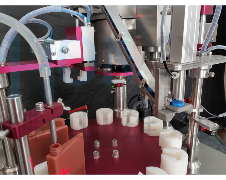 60ml Bio Chemical Reanget Pack Automatic Capping Machine With 7 Inch Touch Screen