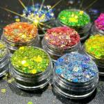 OEM/ODM Yes Chameleon Cat Eye Glitter Sequins Makeup Finger Nail Beauty DIY