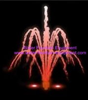 Brass Adjustable 3 Layer Flower Water Fountain Nozzles For Pond / Garden