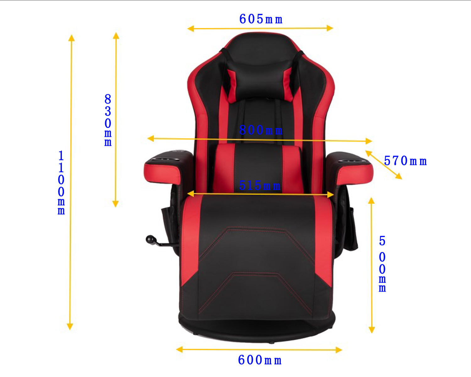 ODM Luxury Gaming Chair With Cup Holder Red Racing Style Leather Ergonomic Seat Swivel Office Sofa