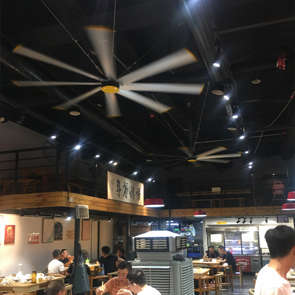5.0m 16FT HVLS Ceiling Fan Ventilator Electric AC Powered PMSM Motor Air Cooling Ventilation