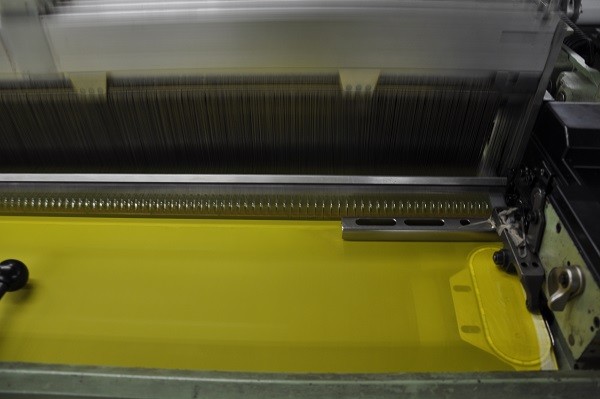 Thick Coating Silk Screen Mesh Roll Opaque Width Maximum 360MM White / Yellow