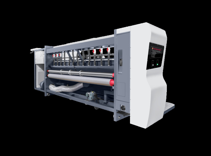 Lead Edge Vacuum Transfer 4 Color Printer Slotter Die Cutter Vibrator Stacker Simple Operation