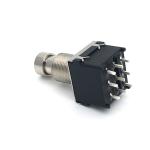 2A 250VAC Guitar Foot Switch 3PDT 9 Pin Rocker 100ohm 1500V