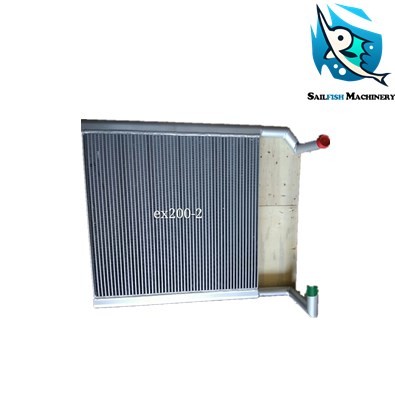 Hot sale good quality aluminum EX200-2 EX220-3 oil cooling radiator for HITACHI excavator