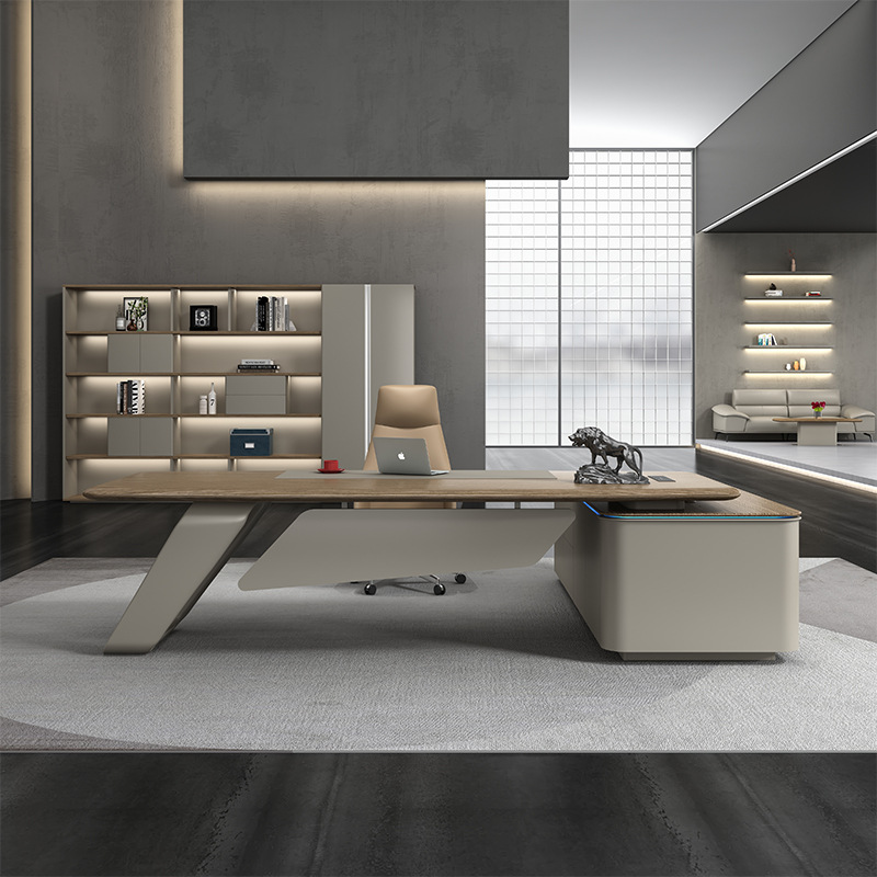 Extendable Wooden Modern Luxury Design Office Table for Executive Director Desk