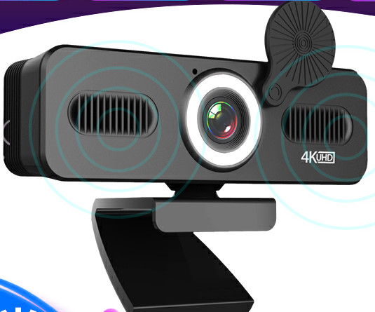 C600 QHD1440P High Resolution Usb Webcam 4K Built In Mic Filllight And Speaker