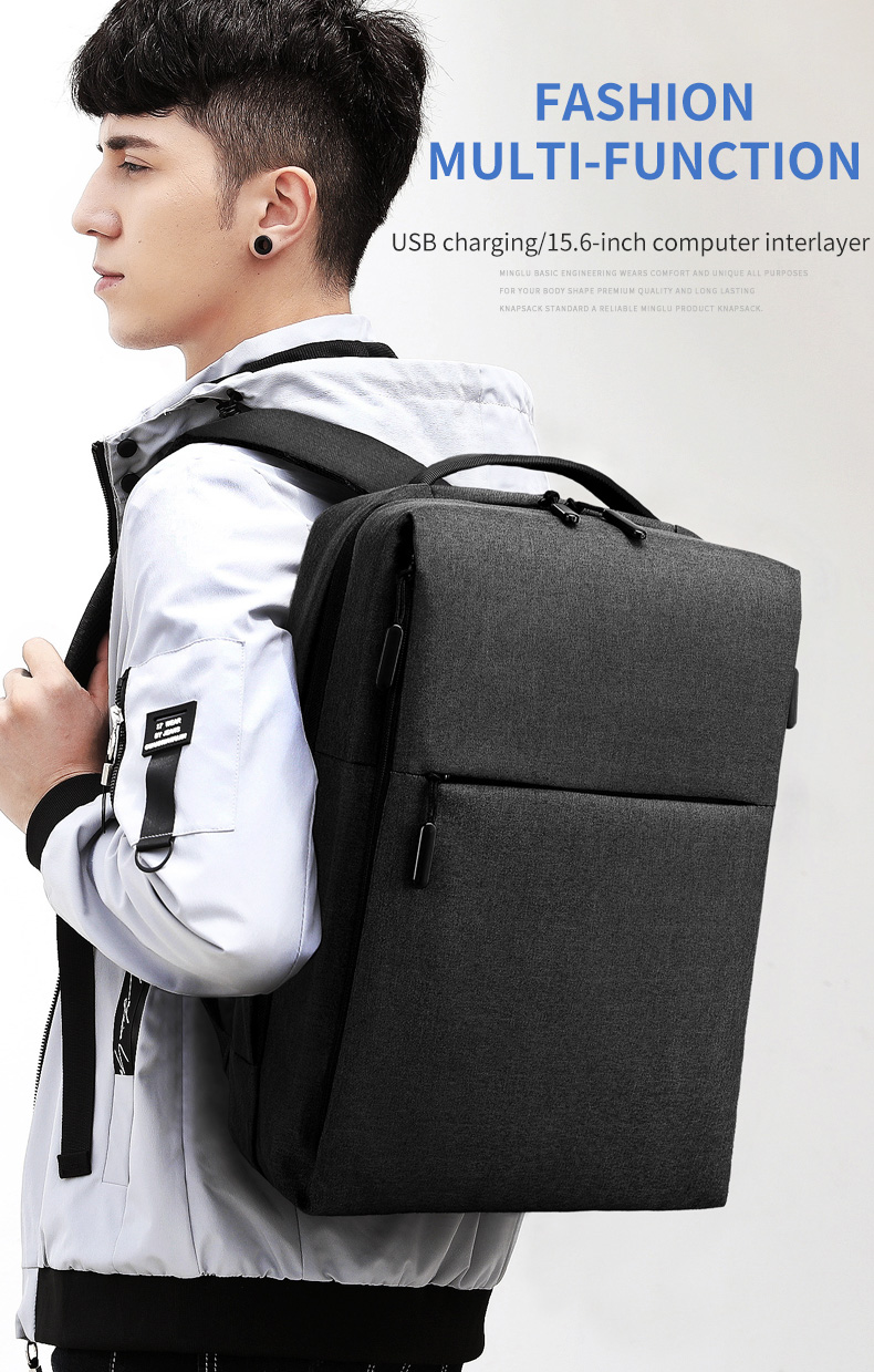 Factory high quality new men's backpack custom logo large capacity waterproof anti theft business Laptop Backpack