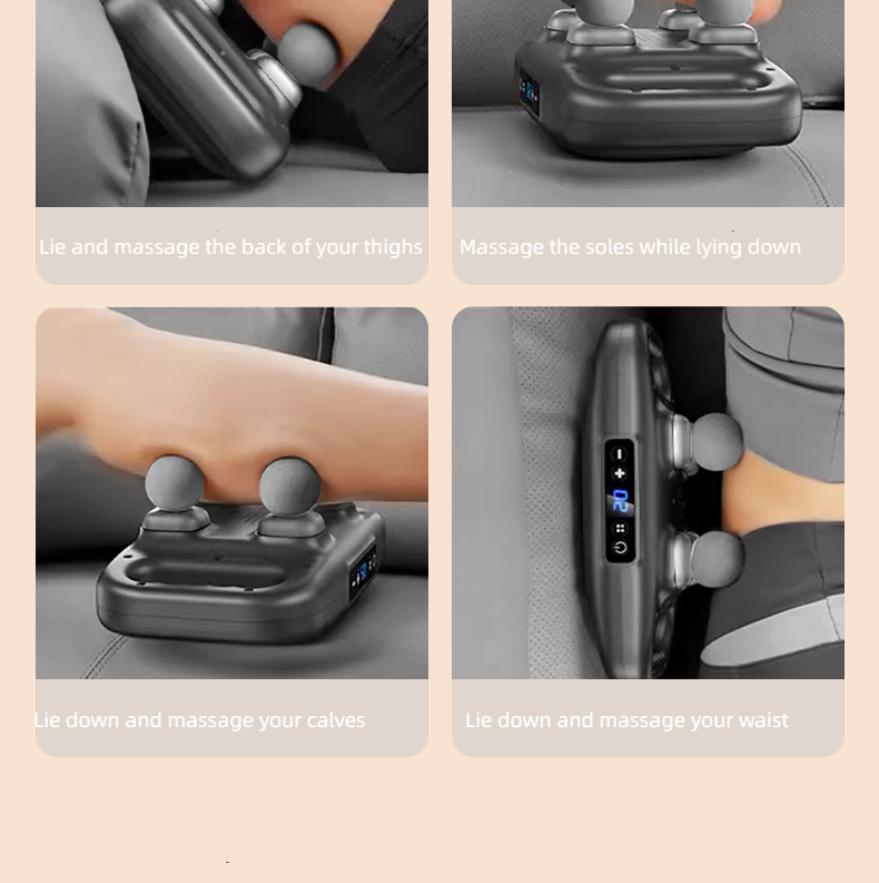 Wireless Handheld Electric Muscle Fascia Massage Gun For Back Waist Shoulder Body Muscle