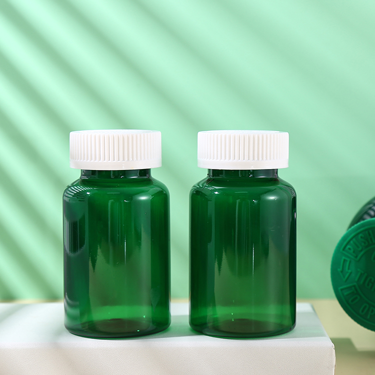 Promotion Plastic Capsule Medical Bottle 8oz Black Empty Plastic Pill Bottle Container with Tamper Proof Cap Sample Provide