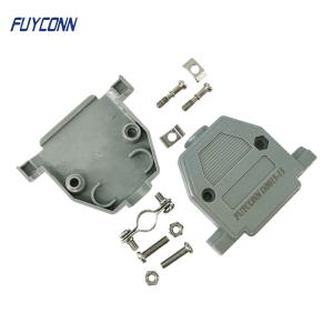 China 180 Degree Straight Plastic Backshell 25 Pin D SUB Cover wholesale