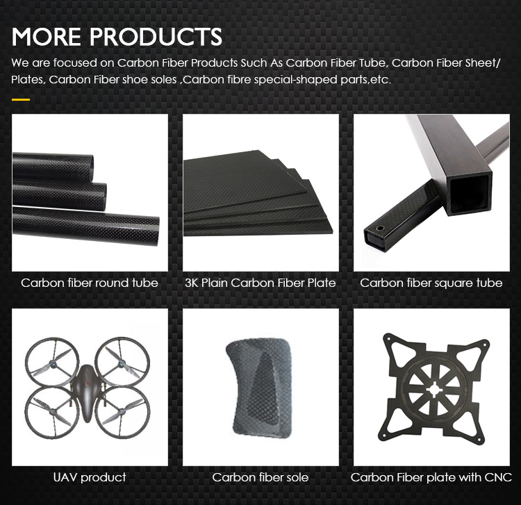High Demand Products 3K Plain Carbon Fiber Tube in Customized Size for Consumer's Request
