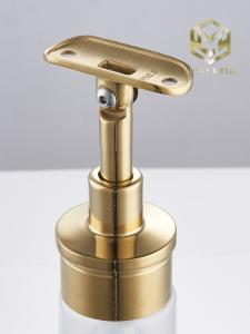 China Stainless Steel Balustrade Handrail Glass Tube Bracket Stair Railing Fittings wholesale
