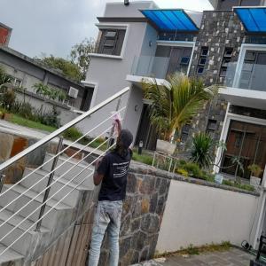 China 1000mm 1500mm Stainless Steel Porch Railings Inox Fences Garden Easy Installation wholesale