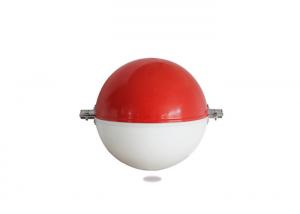 China Safety Sea Obstacle Aircraft Warning Sphere Red / White Warning Ball Fiber Glass on sale