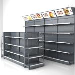 Multilevel Stationery Shop Display Rack Shelves Metal Wall 5-8 Feet Mild Steel