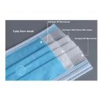 Non Woven Disposable Medical Mask , Blue Disposable Earloop Face Mask