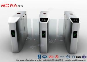 China CE Approved Sliding Barrier Gate Turnstile Tempered Glass 30 Persons / Min wholesale