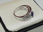 925 Silver Setting Jewelry Amethyst Stone Ring