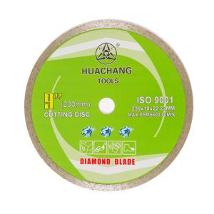 China 9inch Continuous Rim Porcelain Blade 230mm Ridgid Continuous Diamond Blade 22.23mm wholesale