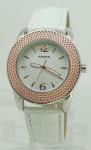 35mm Bezel Dial Ladies Fashion Watches Genuine Leather Various Colors