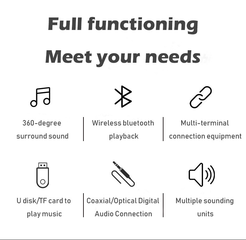 Wireless Bluetooth Bookshelf Speakers For Multimedia Home Theatre