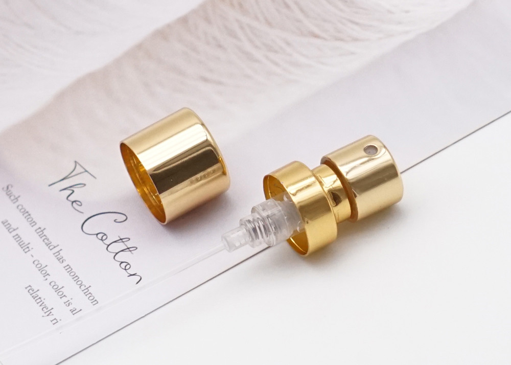Aluminum Perfume Sprayer Fea15mm Crimp Mist Light Gold