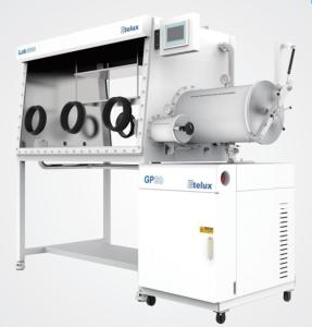 China Inert Controlled 6 Glove Two Sided Atmospheres Glove Box Stainless Steel 304 wholesale