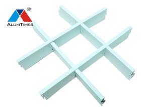 China OEM Open Cell Aluminium Grid Ceiling 100×100 With Wood Grey Black Color wholesale