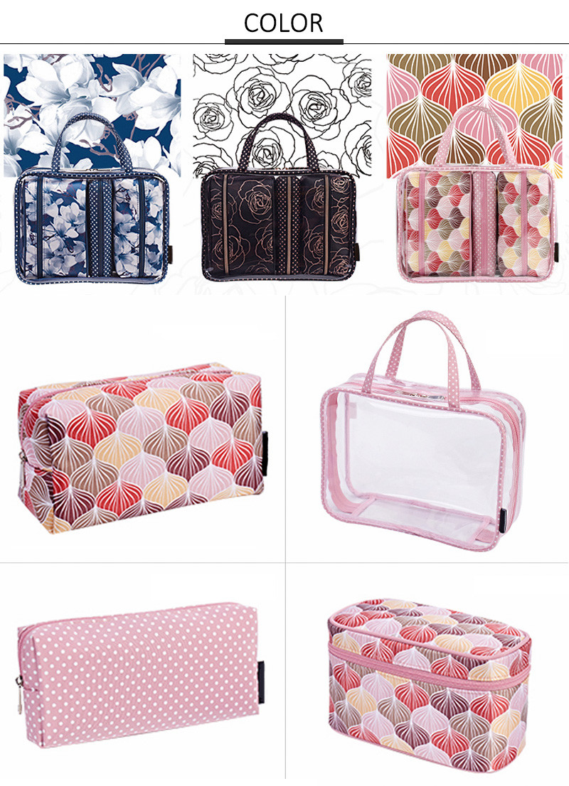 Hot Sale New Product Custom Waterproof PVC Clear Cosmetic Trolley Bag