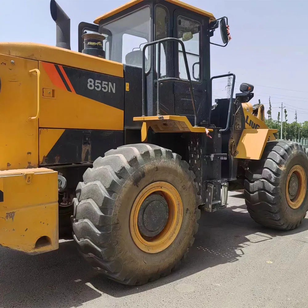 Original Paint Liugong Clg855n Used 4X4 Wheel Loader Front Tractor Loader for Sale Secondhand Diesel Loader