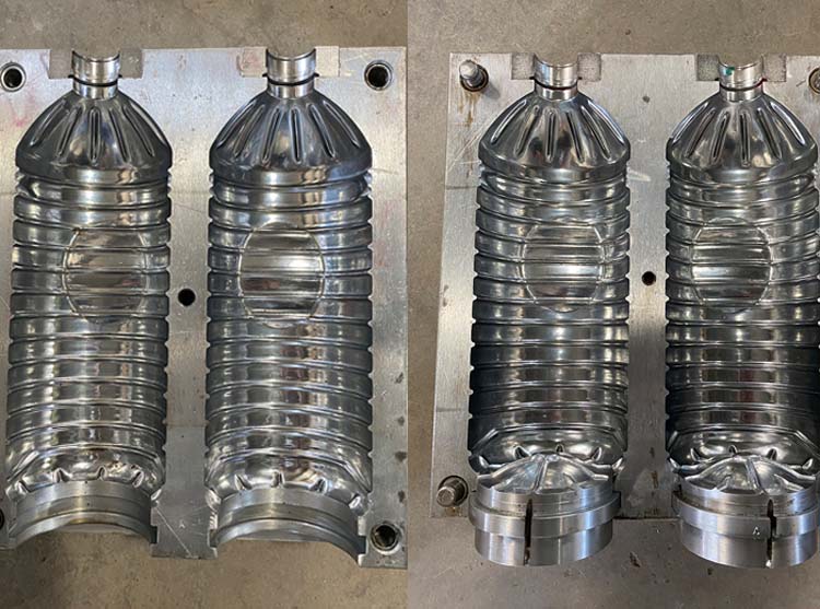 PET Plastic Bottles BLOWING Machine with 1.8X0.7X1.85M Size and 1000 KG Weight