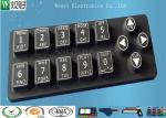 White Print 50 Degree Silicone Rubber Keypad Laser Engraved Non Removable