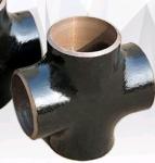 Astm A105 SCH 40 Pure Seamless Carbon Steel Cross Black Painting Pipe Fitting
