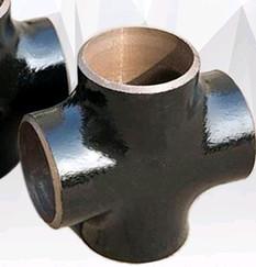 China Astm A105 SCH 40 Pure Seamless Carbon Steel Cross Black Painting Pipe Fitting wholesale