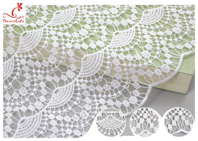 Bangladesh Water Soluble Venice Guipure Lace Trims With Scalloped Edge For Pants