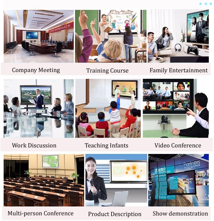 Interactive Electronic Smart Whiteboard Conference 65 75 86'' Android