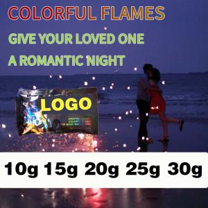 China Colorful Fire Pellets 10 x 10 g Magical Flame Natural Wood Flavor Fire Magic Powder wholesale