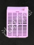 Purple Tissue Processing Cassettes With Strip Holes , Removable Lid Layout