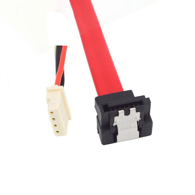 Sata Data Extension Cable Copper Core 3.07+7+15p+ Small 4P 50cm