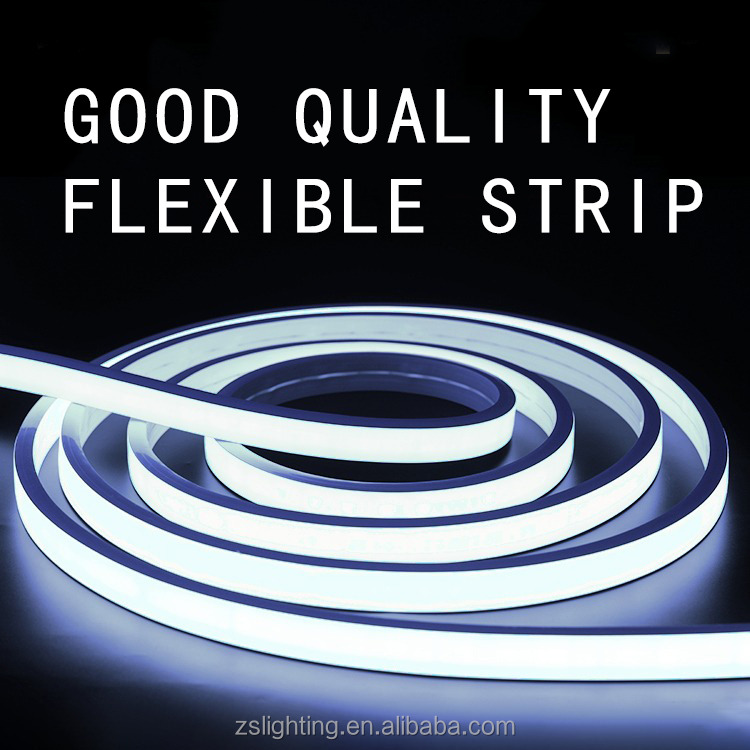 Exterior Waterproof 12/24V Silicone LED Light Strip For Home Decor Neon LED Strip Lights White 16.4ft/5m Neon Light Strip 12V Silicone Waterproof