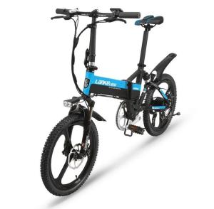 China Integrated Wheel 20 Inch PAS Folding E Bike Full Suspension Frame wholesale