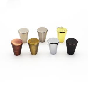 China Gold Wardrobe Cabinet Drawer Door Handles Furniture Tapered Zinc Alloy Drawer Handles wholesale